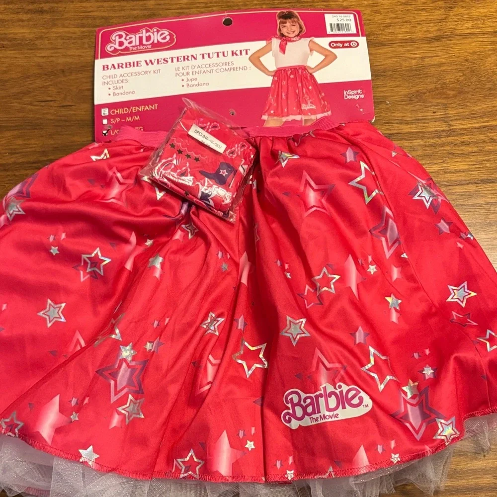 Barbie Western Tutu Kid - NWT - kids L/XL‎ - tutu & bandana